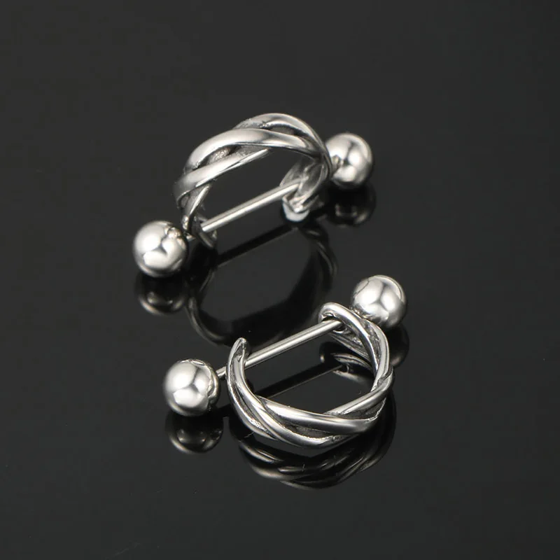 Hemiston модный Титан Сталь Четырехслойный разноцветный комбинезон серьги рок