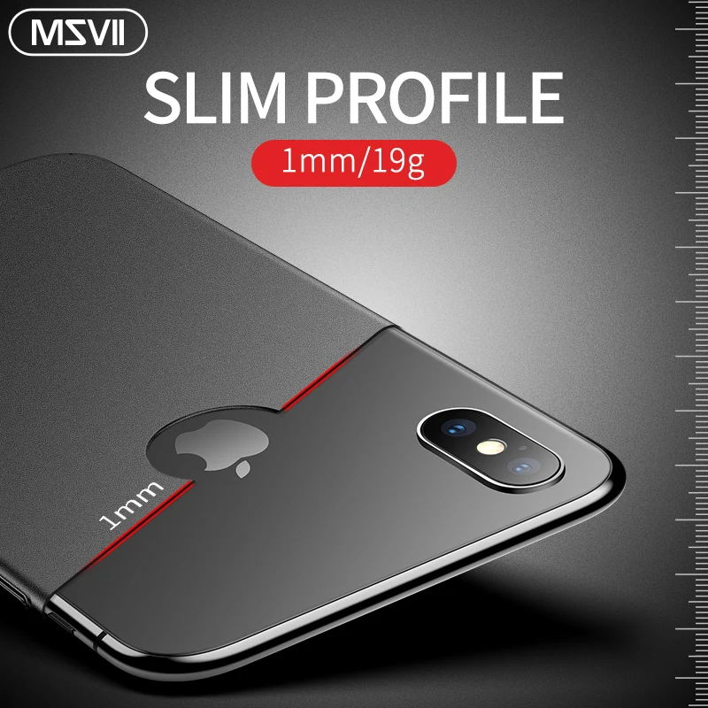 Msvii Роскошный чехол для телефона iPhone Xs Max Xr задняя крышка ультра тонкий Fundas xs |