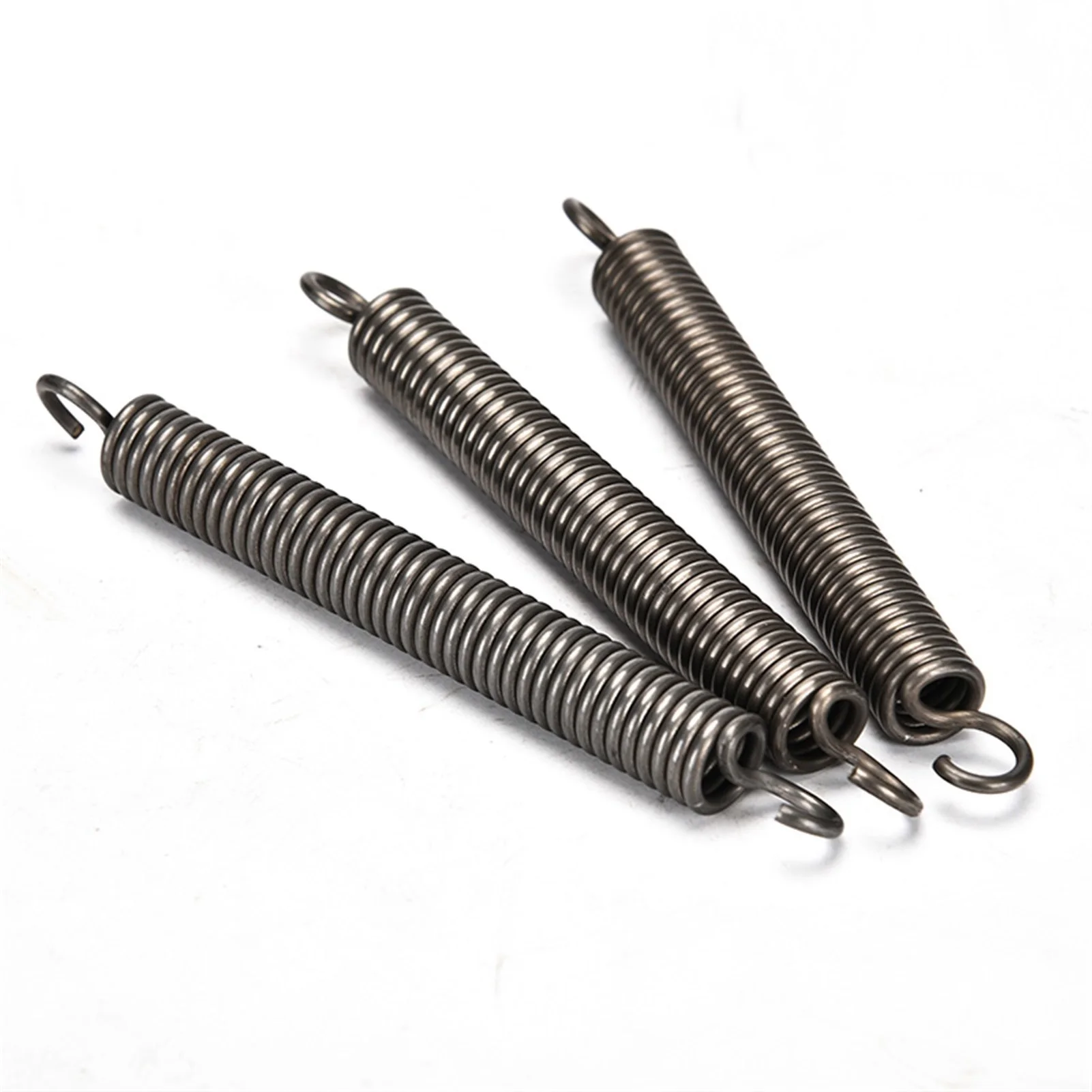 

Pull Stretch Spring 450mm-800mm Total Length,1pcs, Wire Diameter 4mm Outer Diameter 41mm With Hook Tension Spring,