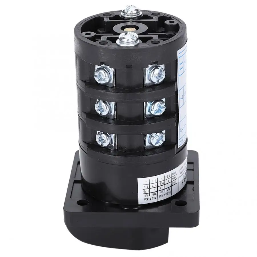 HZ5B-20/3.0-6 Selector Control Switch 500V 20A 7-Position 12 Terminals Locked Type 0-1-2-3-4-5-6 Cam Changeover Generator - купить по
