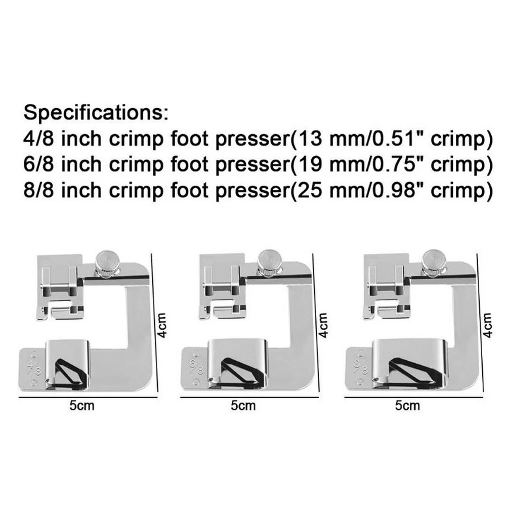 4 размера домашняя швейная машина ножная прижимная свернутая кромка для домашних