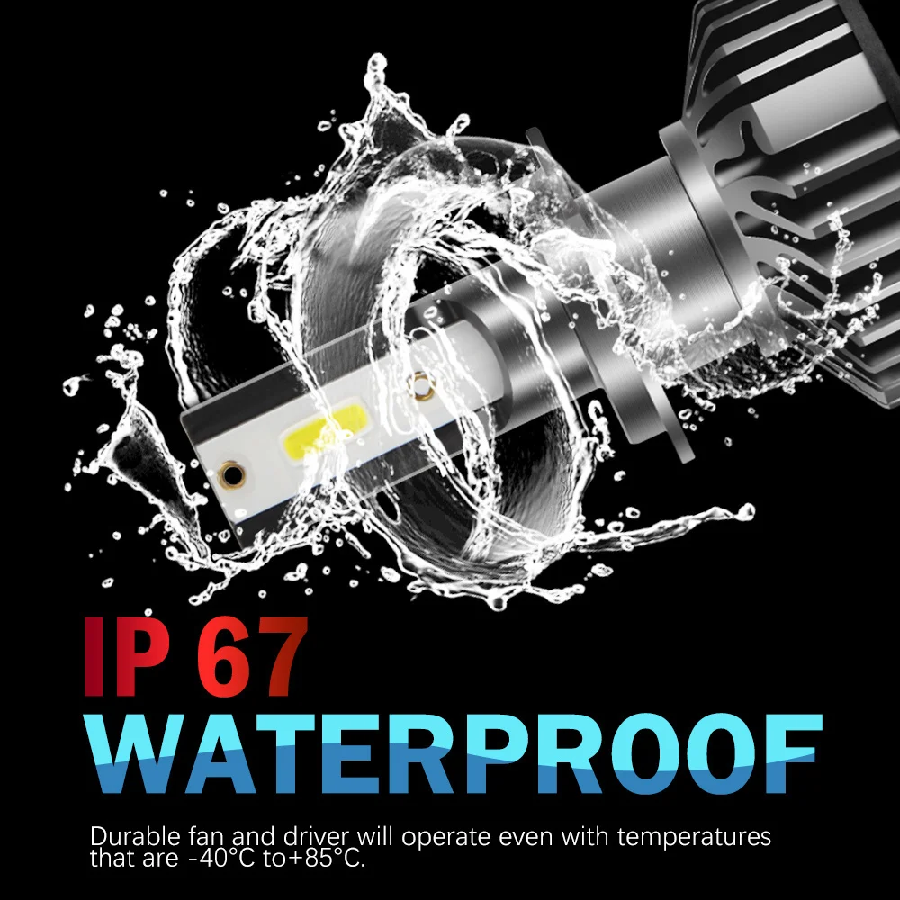 

BraveWay DOB Chip LED Ice Lamps for Auto H1 H4 H7 H8 H11 HB3 HB4 9006 9005 Light Bulbs LED Headlight H7 Canbus 72W 12000LM 12V