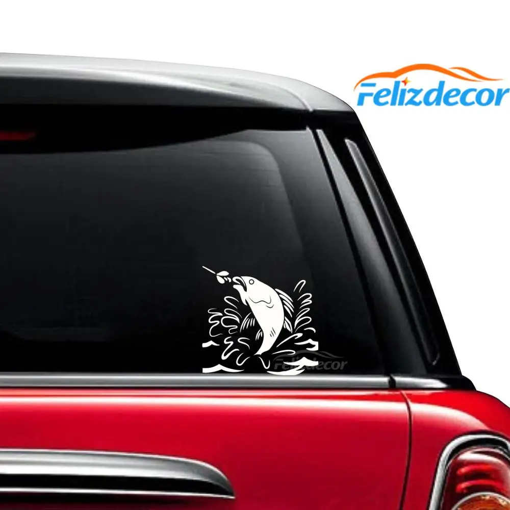 В приманка рыбы в реке автомобильные наклейки для украшения кузова