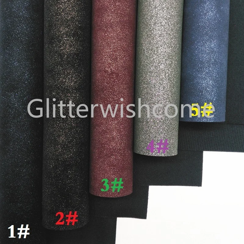Glitterwishcome 21X29 см A4 размер винил для бантов нубук кожа с блестками Fabirc искусственная кожа листы для бантов, GM301A