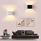 6 Вт 85-265V Cube COB светодиодный Алюминий настенный светильник Крытый простой Стиль проход коридор лестница Спальня украшения ночные огни настенный светильник