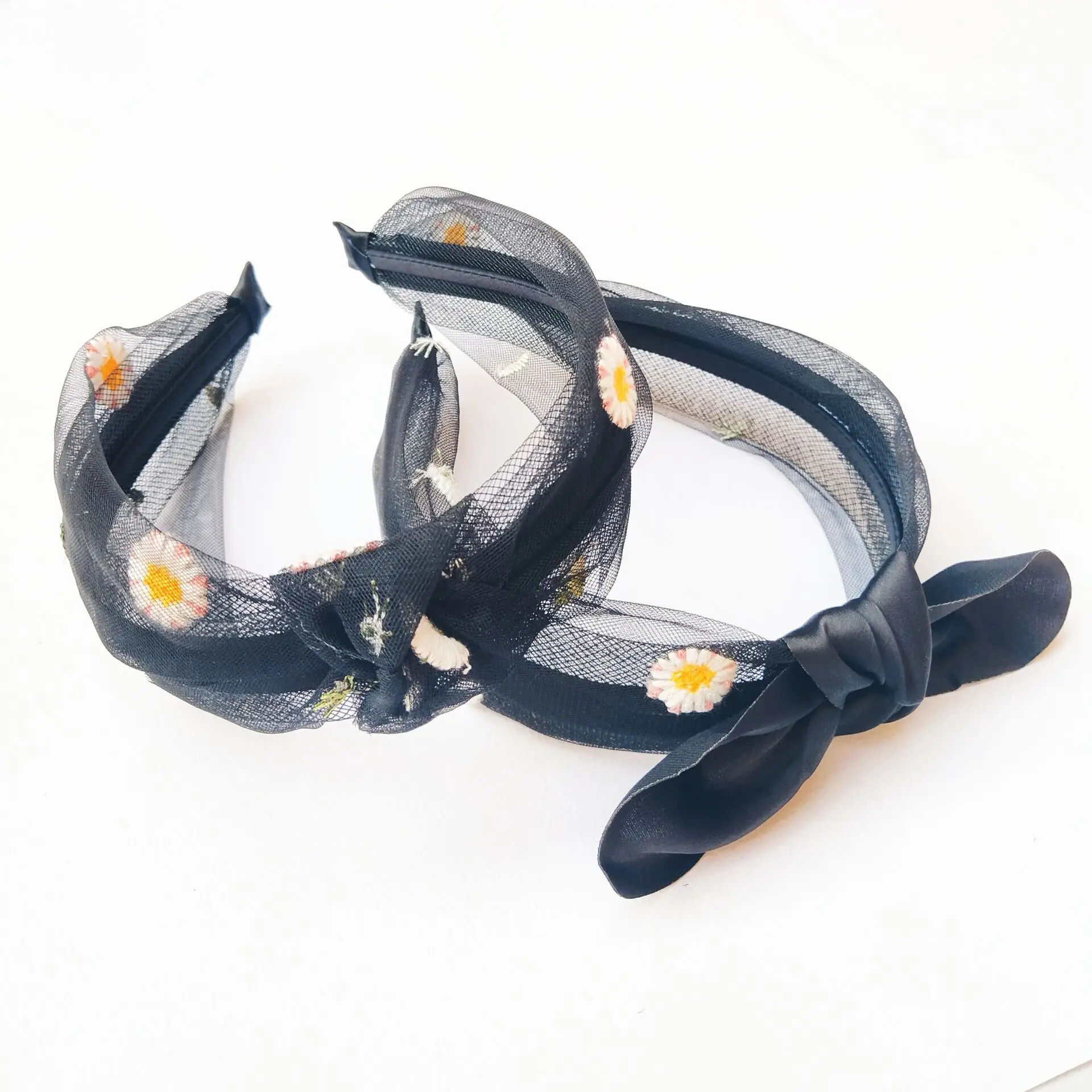 

Lace Chrysanthemum Flower Bow Knot Headbands For Women Hair Accessories Korea Headband for Girls Hairbands Head Wrap