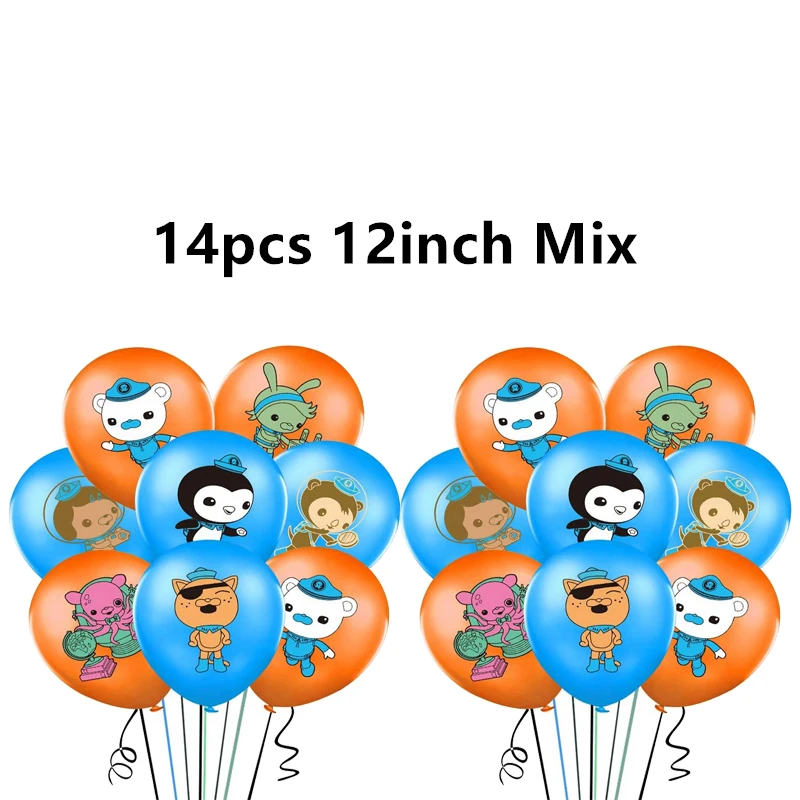 Octonauts фольгированные воздушные шары Octopus Barnacles peskwazii латексные украшения для