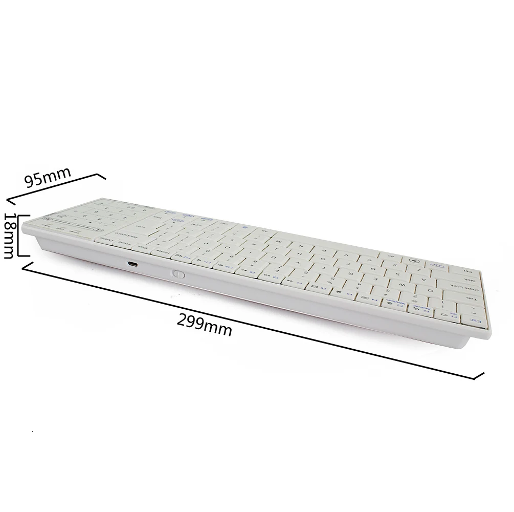 Ультратонкий мини Беспроводной клавиатура Bluetooth тачпад Gaming Keyboard доска 83 клавиш+ 18 сенсорных клавиш для Windows IOS планшетный ПК с системой андроида
