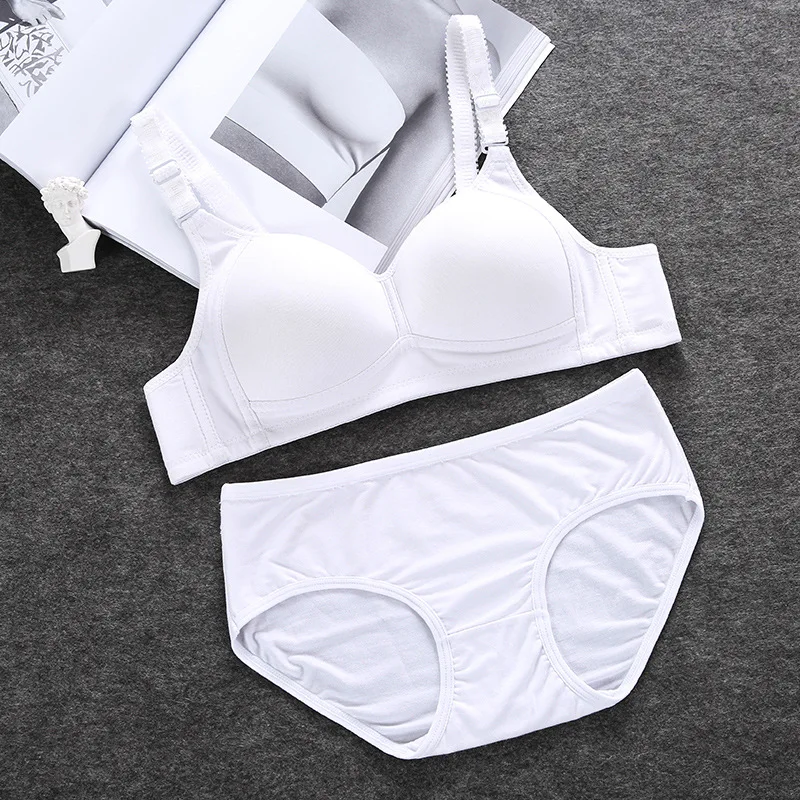 

Комплект нижнего белья для девочек-подростков, однотонный тренировочный бюстгальтер для маленьких девочек 14-20 лет