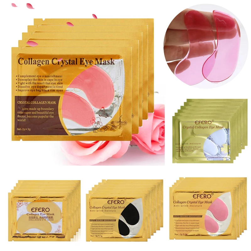 5/8/10/15packs Collagen Eye Mask Anti Aging Anti Puffiness Moisturizing Eye Masks Dark Circles Remover Eye Patches Gel Eye Pads
