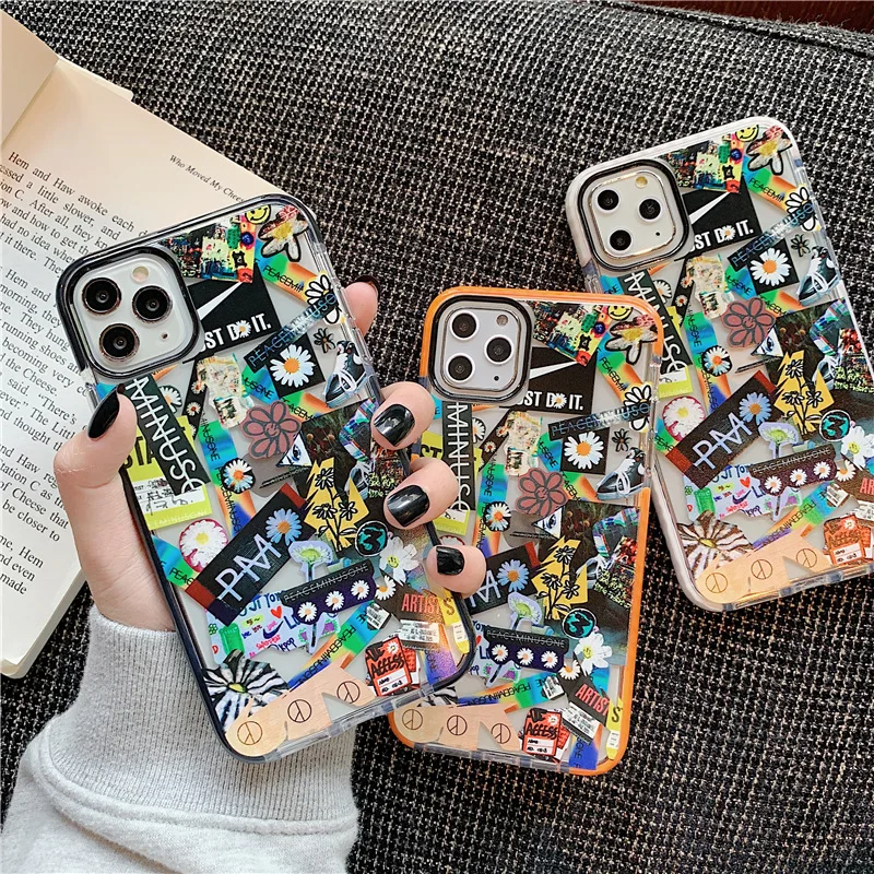 В стиле ретро в граффити Прозрачный чехол для телефона iPhone 11 Pro Max X Xs XR 7 плюс 8 s