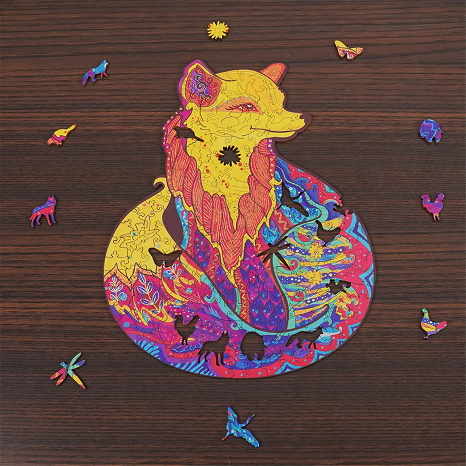 

95pcs Jigsaw Puzzle Game Safe Interesting DIY Toy With Patterns Children's Diy Wooden Puzzles W50