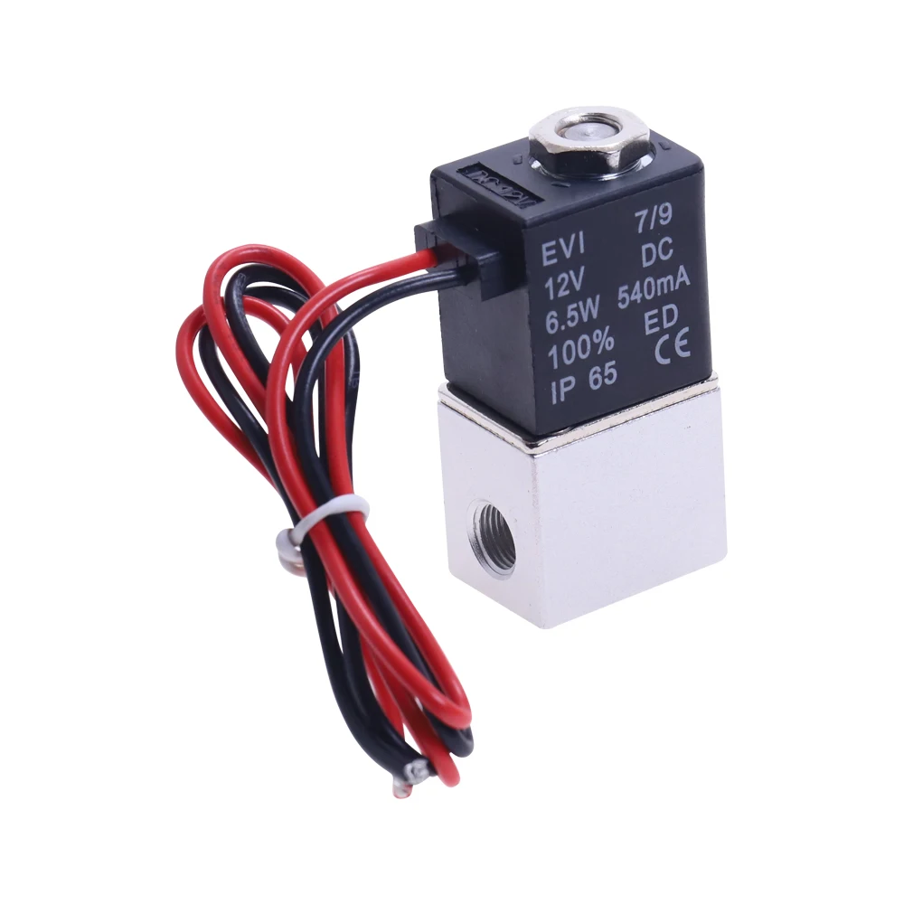 1 шт. нормально закрытый Пневматический электромагнитный клапан 12 В постоянного