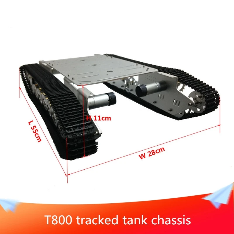 T800 4WD металлический настенный E танк гусеничный шасси автомобиль Мобильная