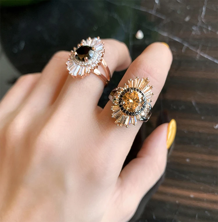 

Design of fashion ring insert Female Minority individuality index finger ring
