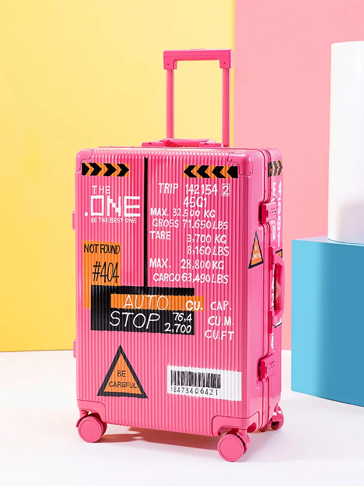 Beli Casing Travel Ringan 20 Inci Wanita Koper Roda Universal Mahasiswa Kepribadian Kotak Pull Rod Anak Perempuan Warna Pink