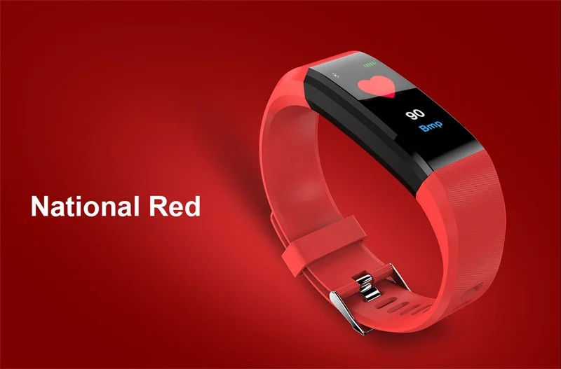 Smartch ID115 Plus Smart Wristbands Fitness Tracker Heart Rate Monitor Pedometer Band for IOS Android Phone | Электроника