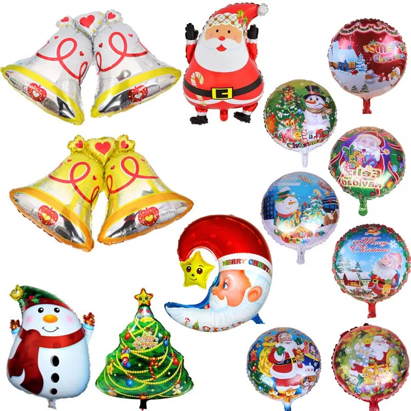 Рождественский гелиевый шарик из фольги с поддержкой/воздушный шар