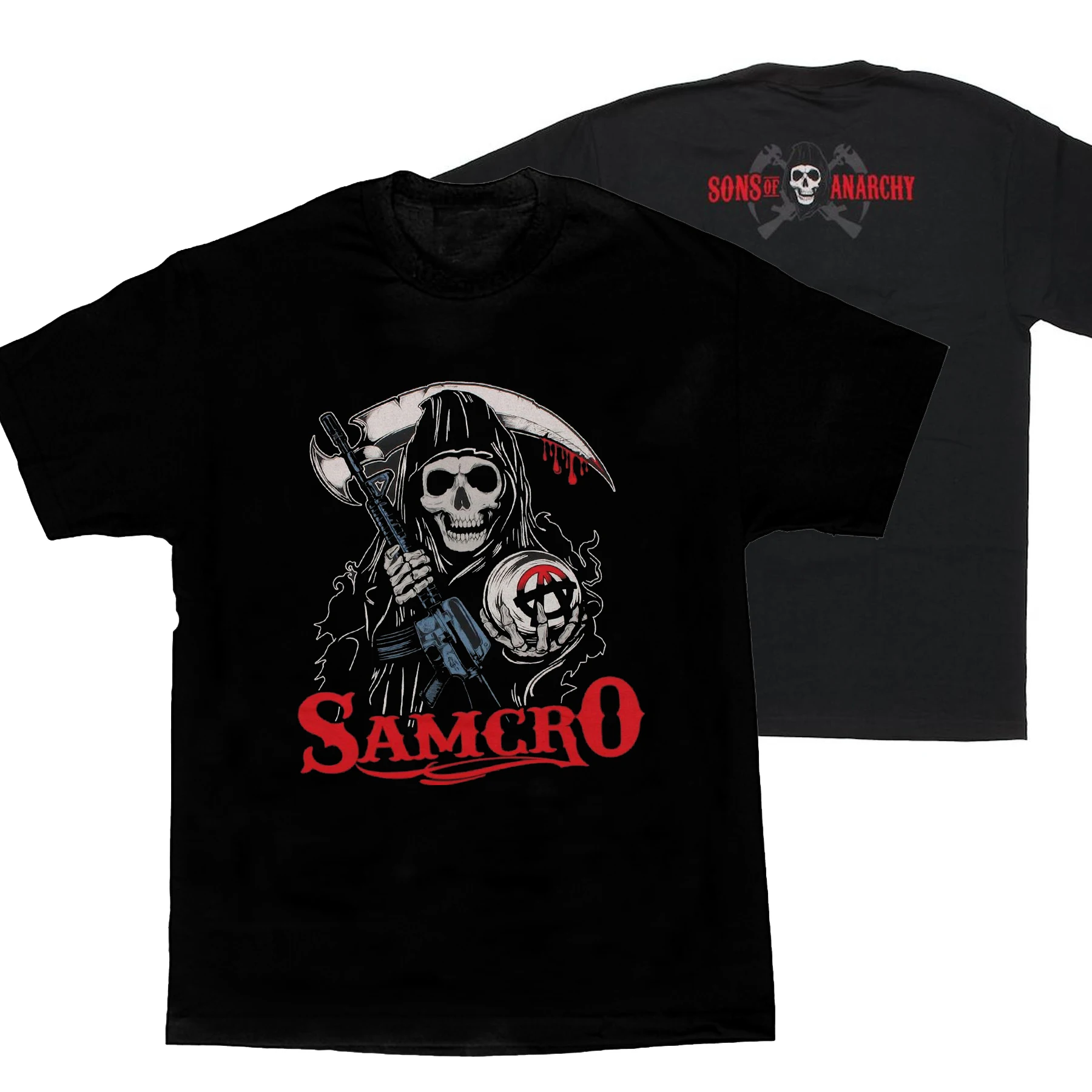 

Sons of Anarchy Stylized Reaper T-Shirt Summer Cotton Short Sleeve O-Neck Men's T Shirt