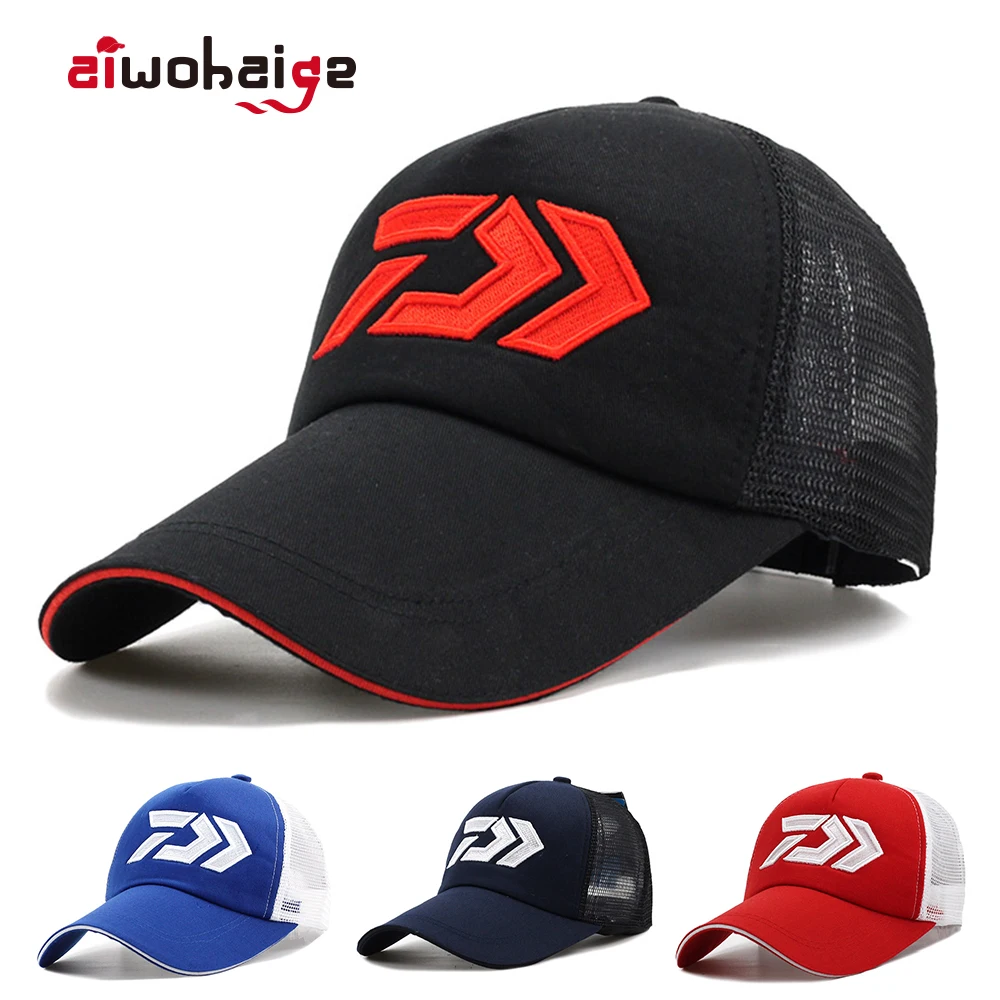 

Бейсболка DAIWA, летняя, сетчатая, регулируемая, для улицы, рыбалки, дышащая шляпа от солнца