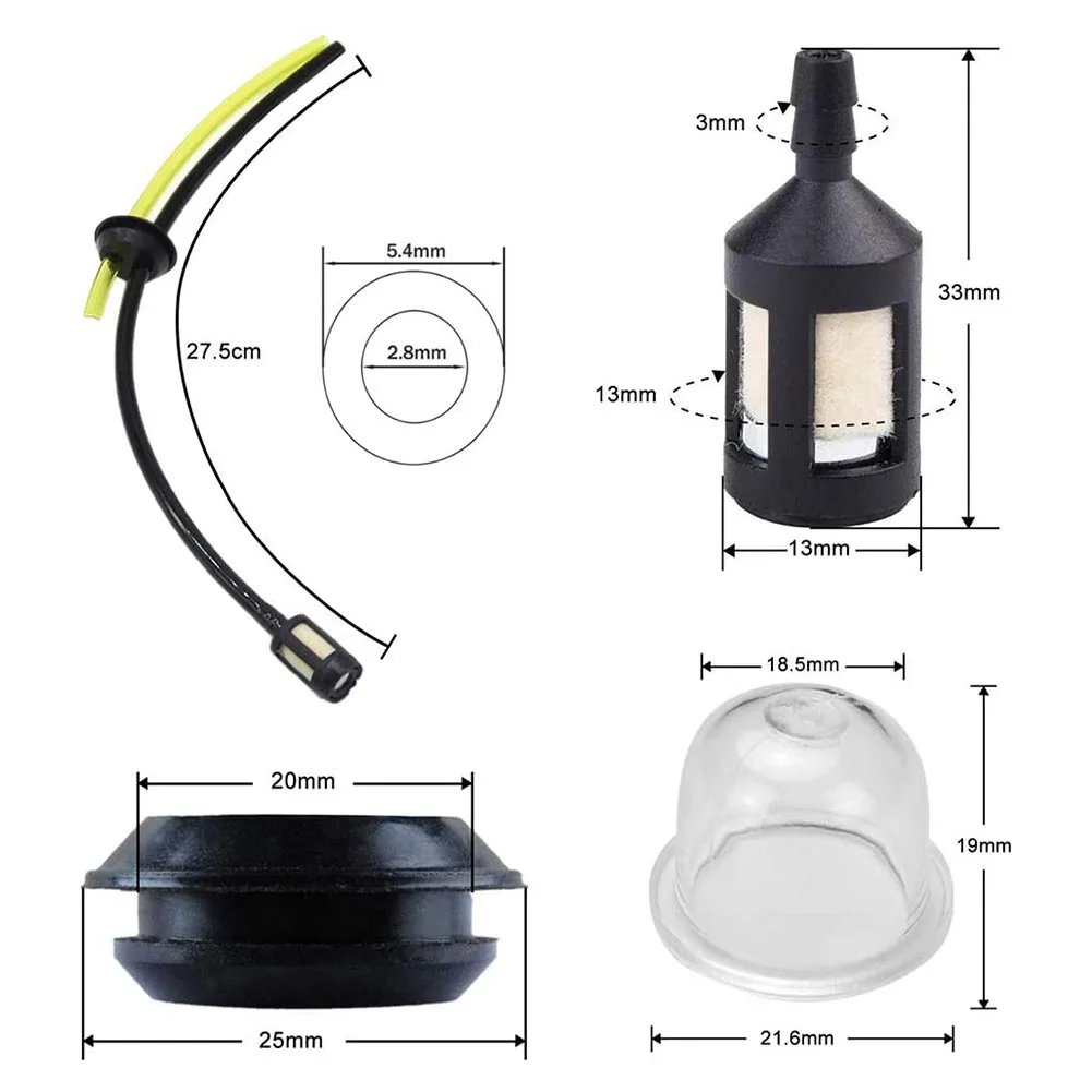 

Universal Fuel Hose Petrol Pipe Line Tube for Brush Cutter Hedge Trimmer Motor Brush Cutter Mower Cutter Garden Tool