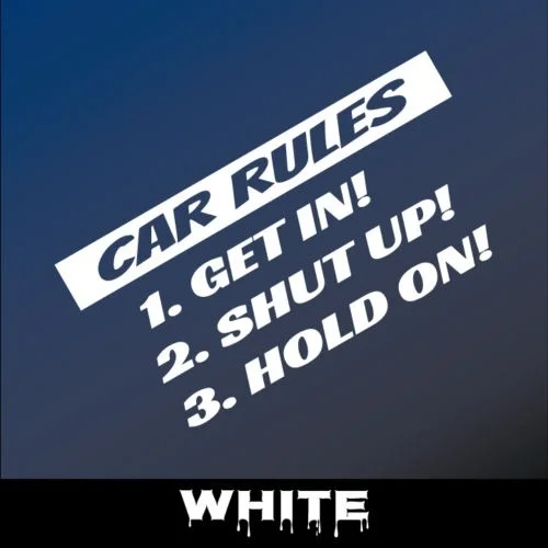 

6" window RULES Decal Slammed window Truck Vinyl Sticker JDM Racing Window Funny Fast Sticker Vinyl Decals window window decal