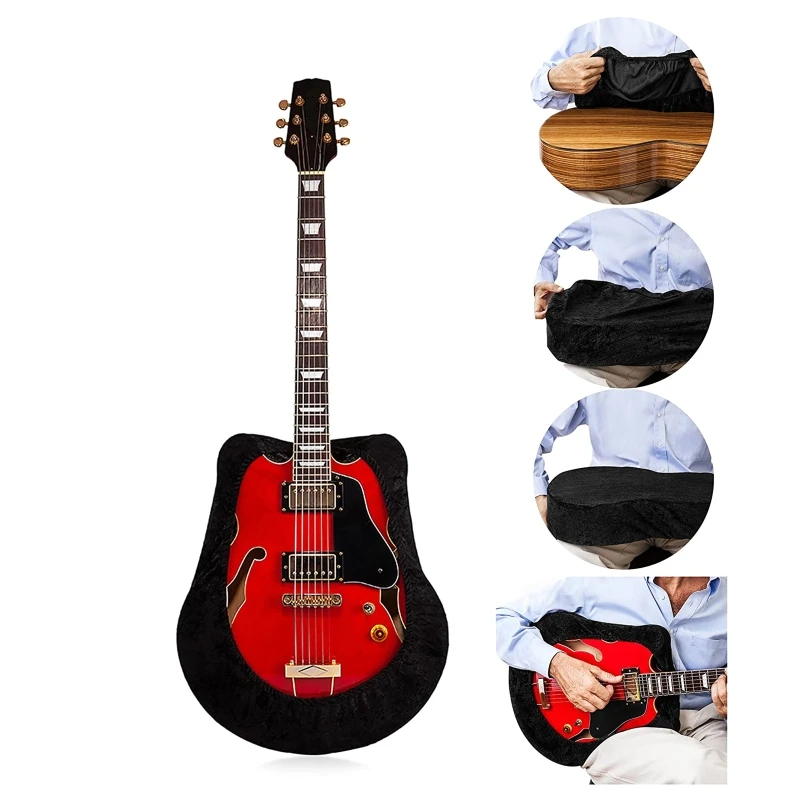

Velvet Dust Cover Protector for Acoustic Classical Cross-cut Cutaway Guitar