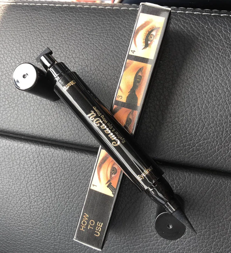 Liquid Eyeliner Stamp Marker Pen Waterproof Long Lasting Double-ended Cosmetic Makeup Eye Liner |