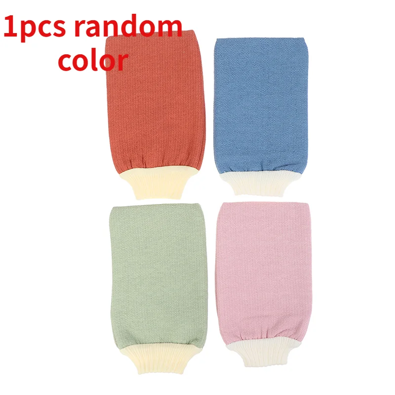 

1pc Bath Scrub Glove Exfoliating Body Facial Tan Massage Glove Exfoliator Glove Random Color Bath Shower Wash