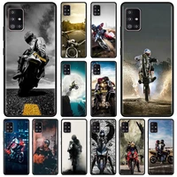 Phone Case For Samsung A51 A71 A52 A12 A21s A21 A32 A72 A42 A41 A31 A11 A03 A02 A01 Moto Cross motorcycle sports TPU Fundas