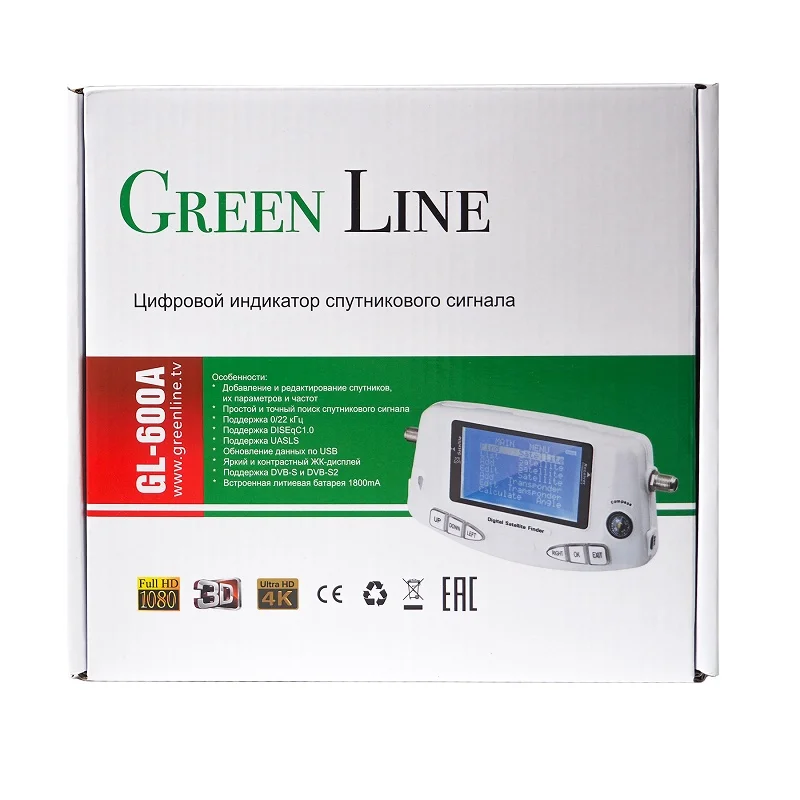 Прибор для настройки спутниковых антенн с аккумулятором GL 600A|Спутниковое ТВ| |