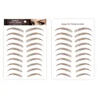 Искусственные накладные брови, татуировки для бровей 6D, имитация водостойких длинных наклеек, косметические инструменты для макияжа