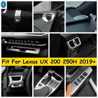cd dashboard air ac gear box door bowl lift button panel cover trim for lexus ux 200 250h 2019 2022 matte accessories interior
