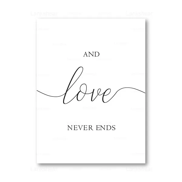 Семья любовь с принтом цитатой черный белый цвет типографии плакат знак