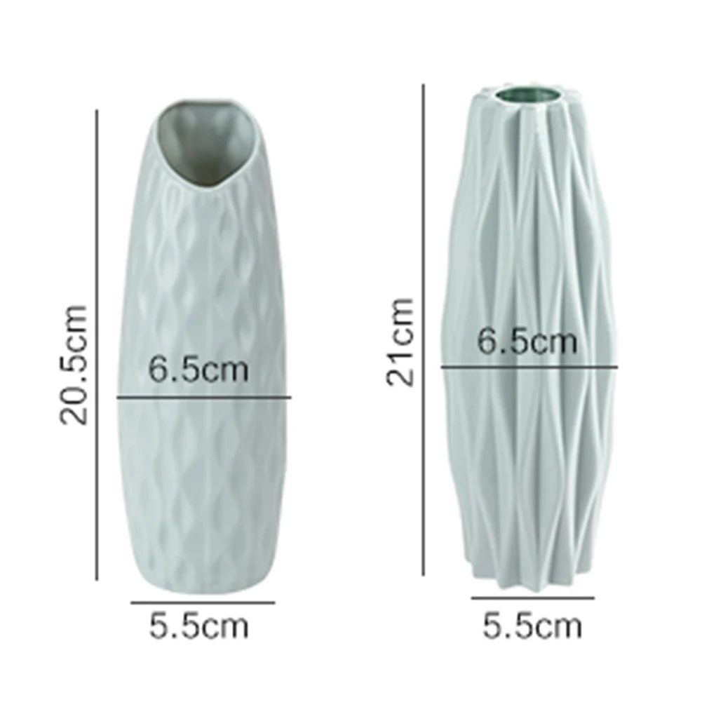 Украшение дома оригами пластиковые вазы имитация фарфора Современное украшение