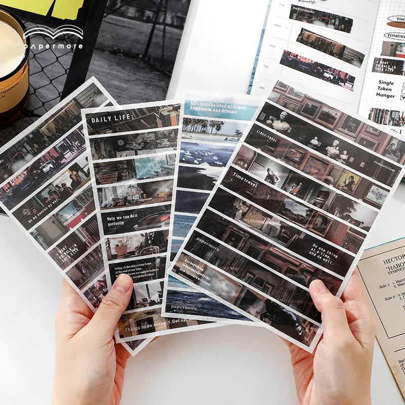 

Маленькие Стикеры для скрапбукинга, бумажные стикеры в стиле ретро, стикеры с рисунком, декоративные Стикеры для рукоделия, журнала, «сдела...