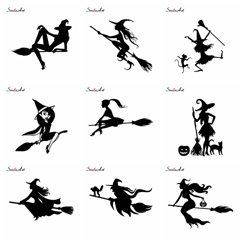 

Cute Witch Car stickers for the car body window sticker car accessories car decoration