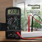 Цифровой мини-мультиметр ANENG XL830, 1999 отсчетов, Постоянныйпеременный ток, напряжение, тестер сопротивления, частоты, True RMS, Бесконтактный индикатор напряжения, измеритель