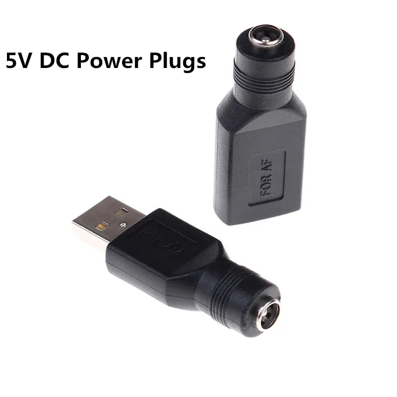 Гнездовой разъем для USB 2 0 штекер/гнездовой 5 В DC питания адаптер ноутбука 5*2 1 мм черный цвет|Соединители| |