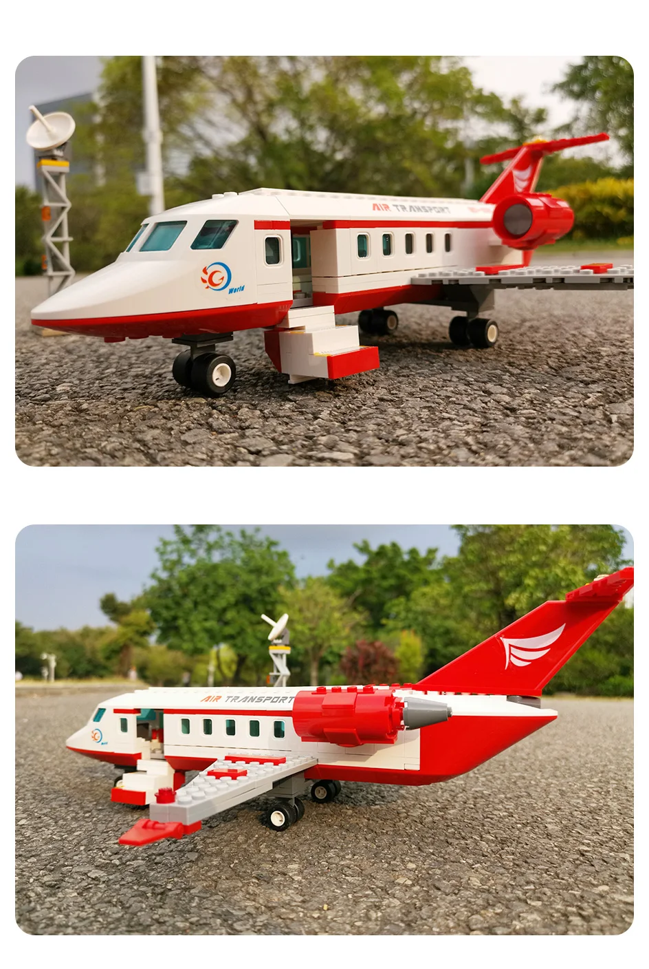 Городской пассажирский самолет игрушка строительные блоки наборы модель