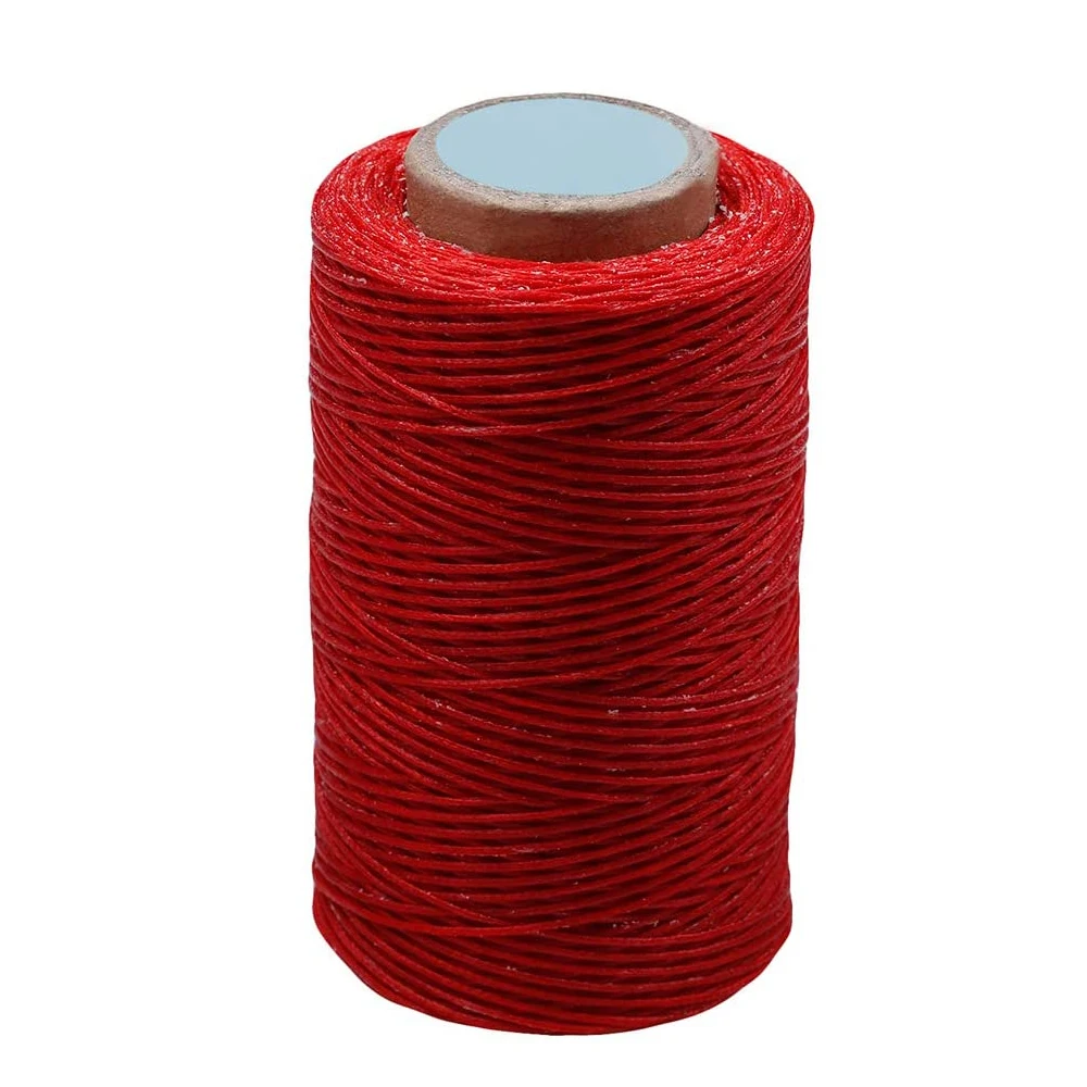 LMDZ 284 ярдов Кожаная швейная вощеная нить практичная длинная прошитая для