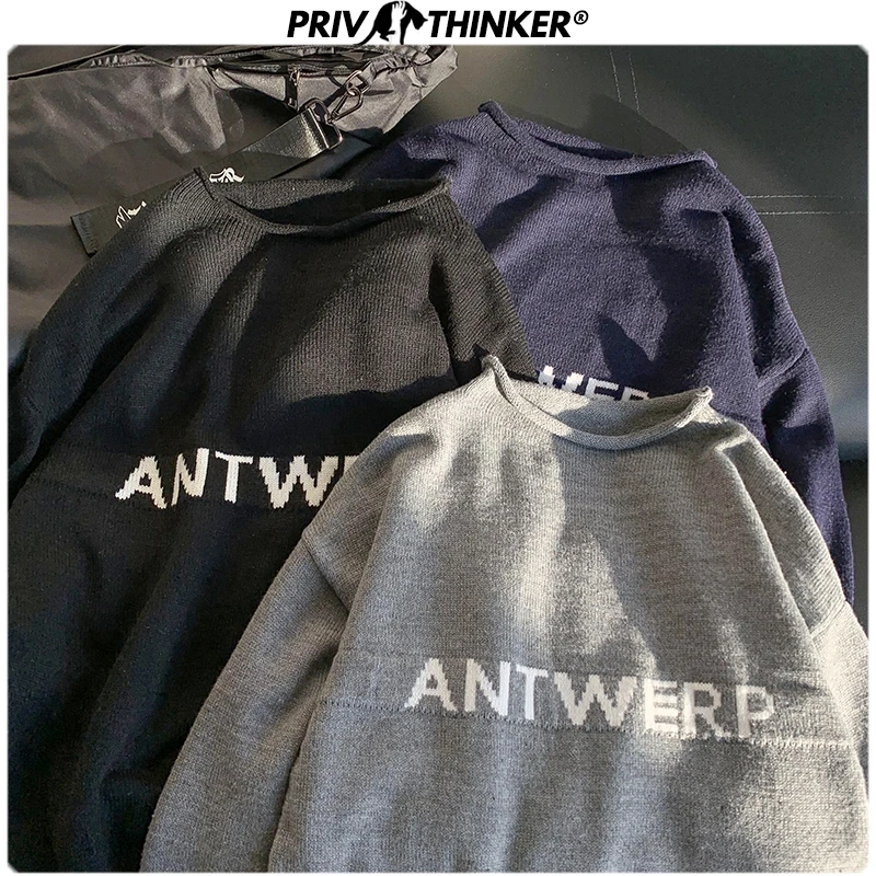 Privathinker Женский 2020 жаккардовый принт круглый ворот пуловер свитер женский