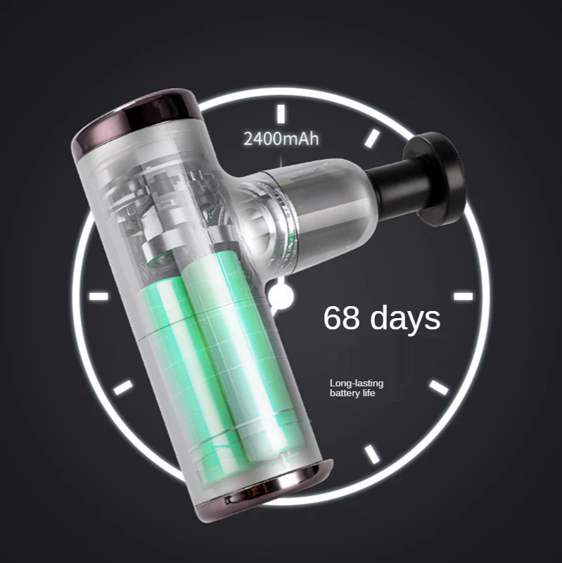 

Portable Electric Fitness Massager Vibration Muscle Massage Gun Mini Fascia Gun Slimming Exercise Relaxation