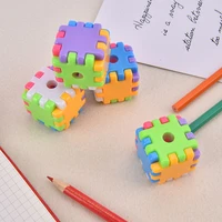 fantastic magic cube pencil sharpener cutter knife student promotional gift school ofice stationery