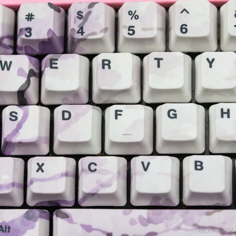 

OEM PBT Cherry Blossom Keycap Mechanical Keyboard Keycaps Dye-Sublimation Keycap Ju11 20 Dropship