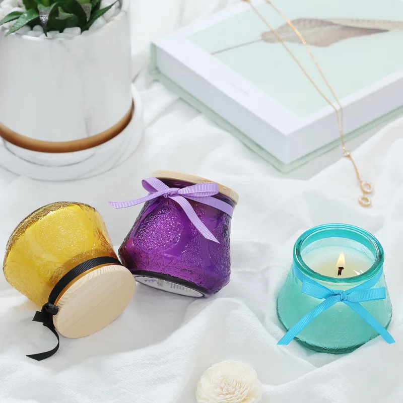 Матовые стеклянные банки дизайнерские свечи ароматизированные роскошные и