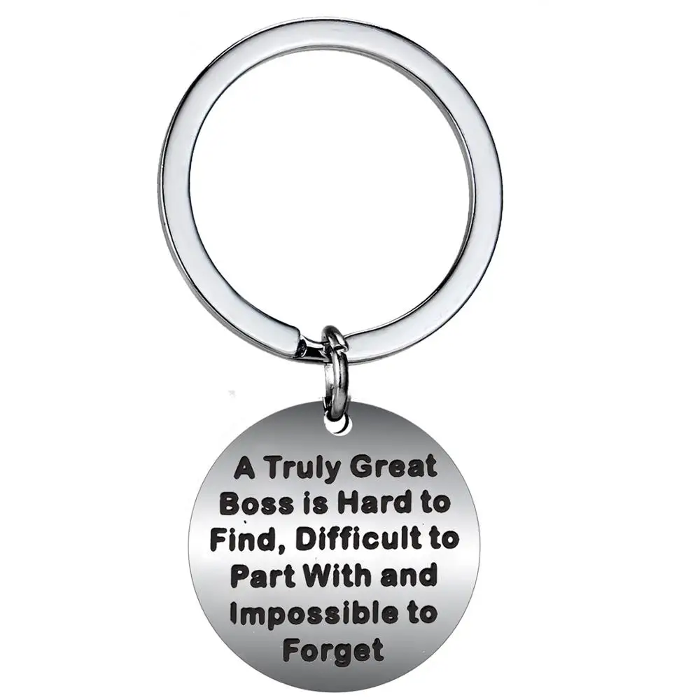 12 шт. оптовая продажа брелок из нержавеющей стали действительно отличный босс