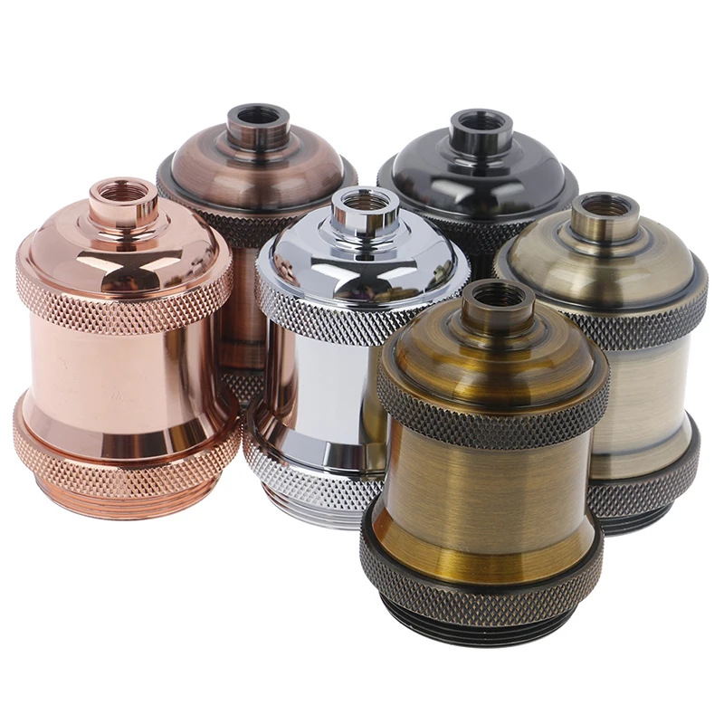 

Edison Lamp Holder E27 E26 Screw Bulb baseAluminum Light Socket Industrial Retro Fittings lamp holder Fixture Pendant lights