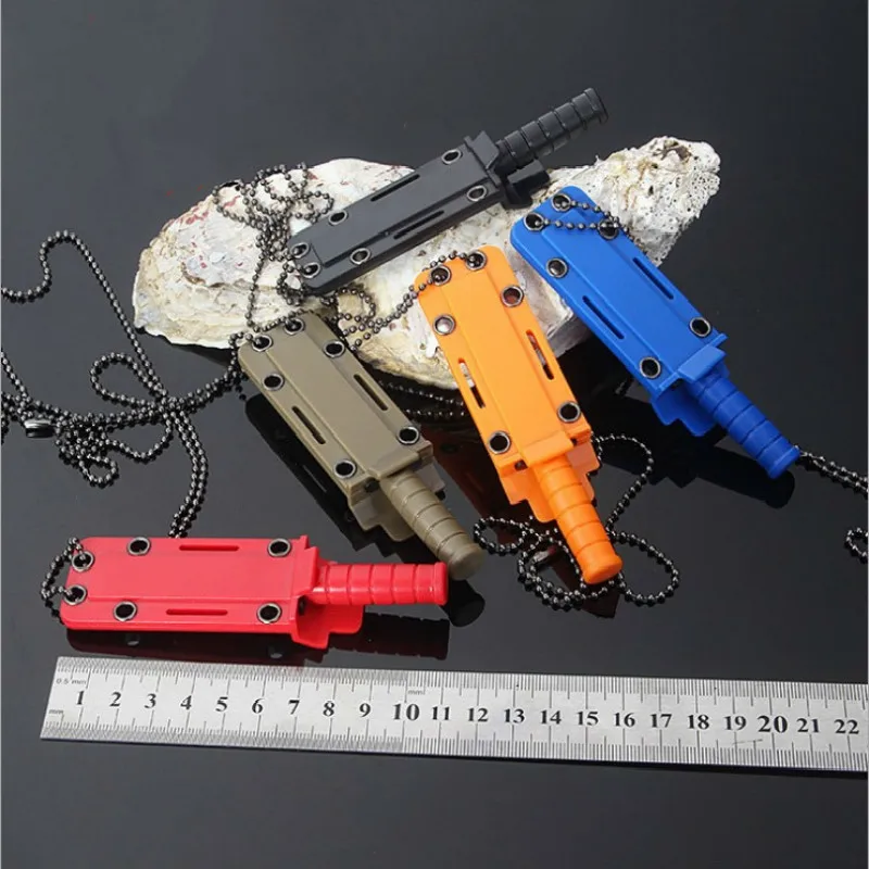 Маленький прямой нож цветной для ожерелья Открыватель букв фруктов на цепочке