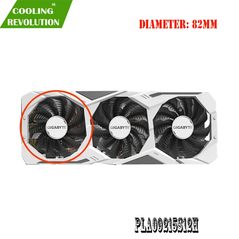 Видеокарты для GIGABYTE GeForce RTX 2060 2070 2080 SUPER GAMING OC 3 шт./компл. 82 мм T128015SU PLD09215S12H |